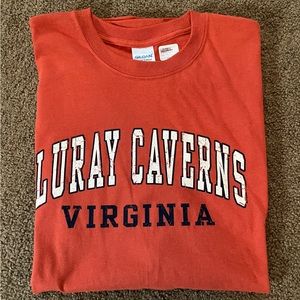 Gildan Men’s Tee XXL Luray Caverns graphic Autumn orange NWT *BOGO same orless$